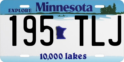 MN license plate 195TLJ