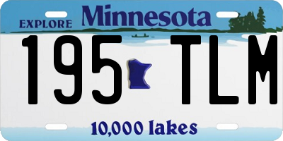 MN license plate 195TLM