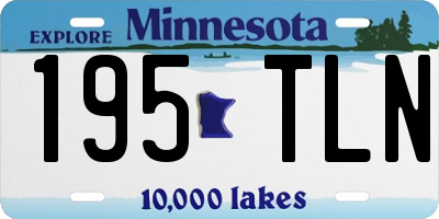 MN license plate 195TLN