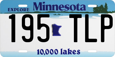 MN license plate 195TLP
