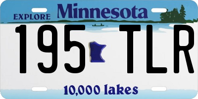 MN license plate 195TLR