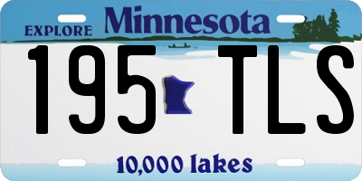 MN license plate 195TLS
