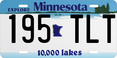 MN license plate 195TLT