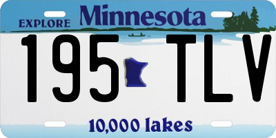 MN license plate 195TLV