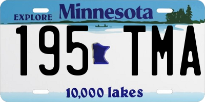 MN license plate 195TMA