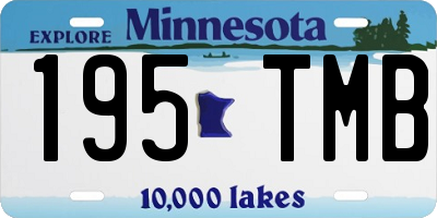 MN license plate 195TMB