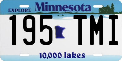 MN license plate 195TMI