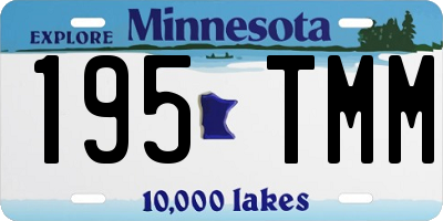 MN license plate 195TMM