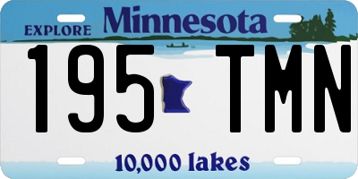 MN license plate 195TMN