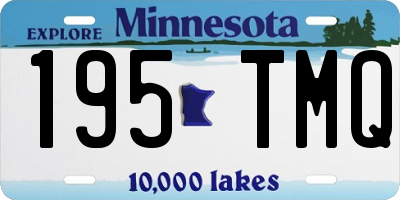 MN license plate 195TMQ