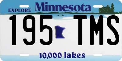 MN license plate 195TMS