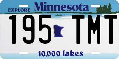 MN license plate 195TMT