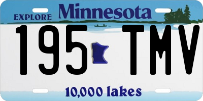 MN license plate 195TMV