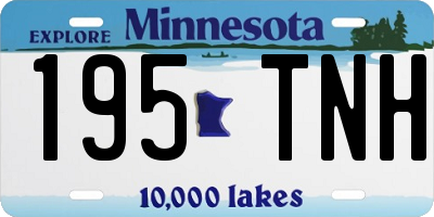 MN license plate 195TNH