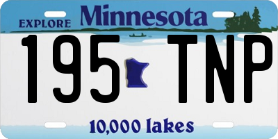 MN license plate 195TNP