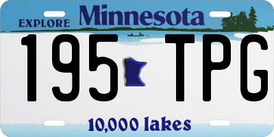 MN license plate 195TPG