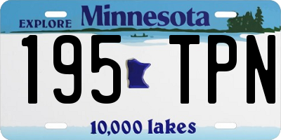 MN license plate 195TPN