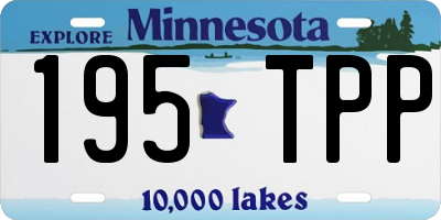 MN license plate 195TPP