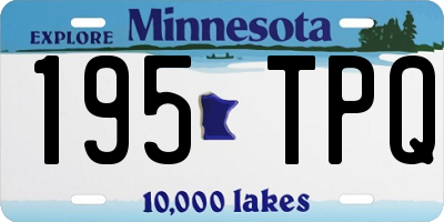 MN license plate 195TPQ