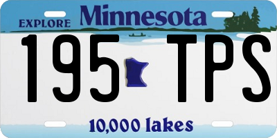 MN license plate 195TPS
