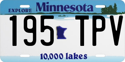 MN license plate 195TPV