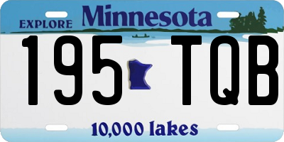 MN license plate 195TQB