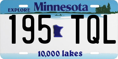 MN license plate 195TQL