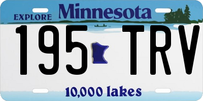 MN license plate 195TRV