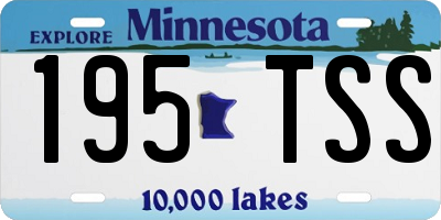 MN license plate 195TSS