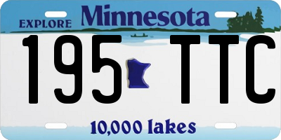 MN license plate 195TTC