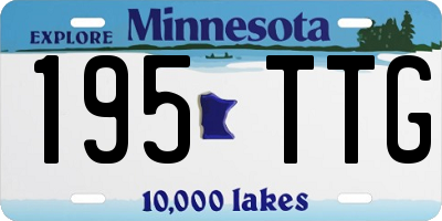 MN license plate 195TTG
