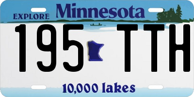 MN license plate 195TTH