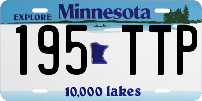MN license plate 195TTP
