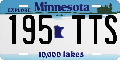 MN license plate 195TTS