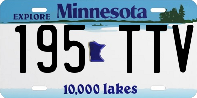 MN license plate 195TTV