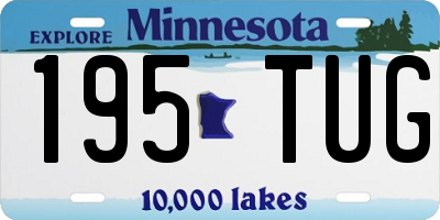 MN license plate 195TUG