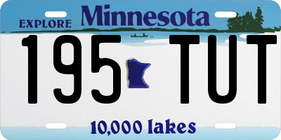 MN license plate 195TUT