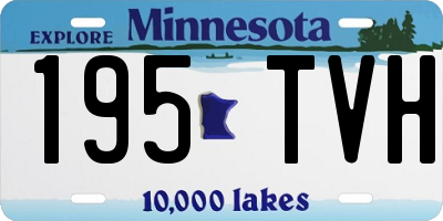 MN license plate 195TVH