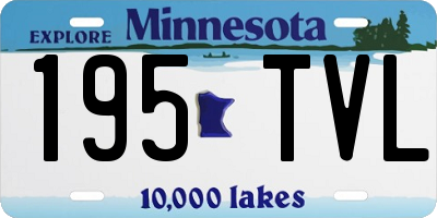 MN license plate 195TVL
