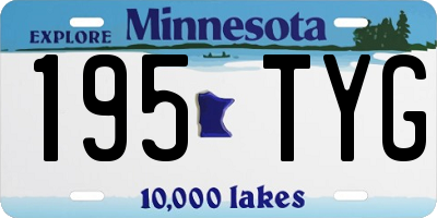 MN license plate 195TYG