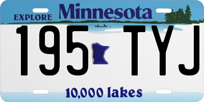 MN license plate 195TYJ