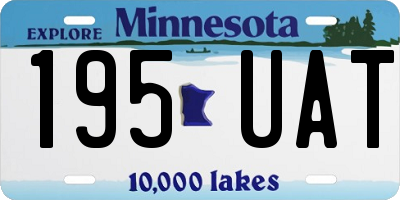 MN license plate 195UAT
