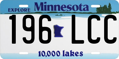 MN license plate 196LCC