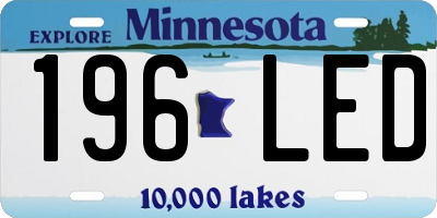 MN license plate 196LED