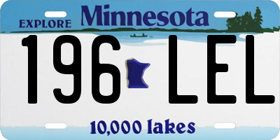 MN license plate 196LEL