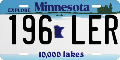 MN license plate 196LER