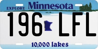 MN license plate 196LFL