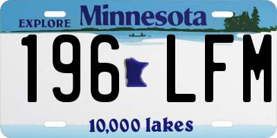 MN license plate 196LFM