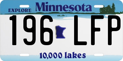 MN license plate 196LFP