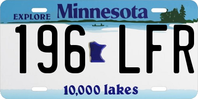 MN license plate 196LFR